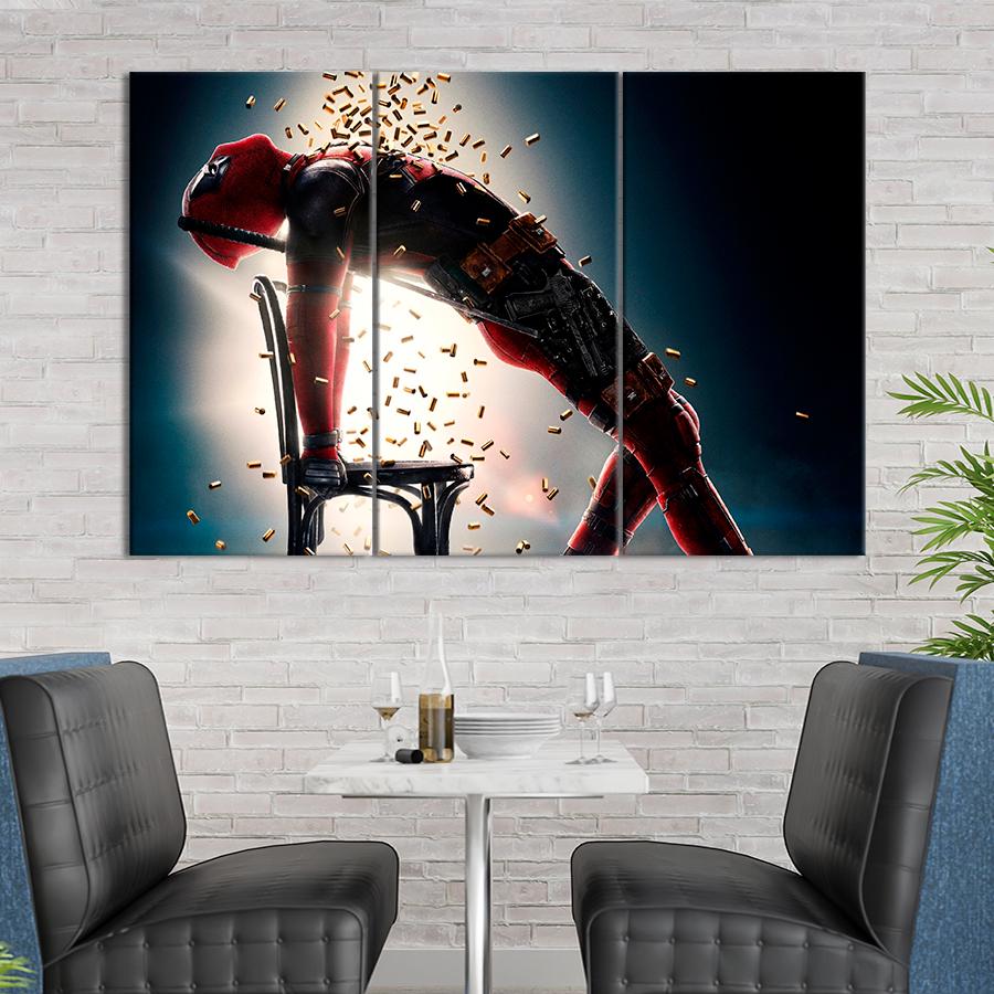 Настенний декор Уэйд Уилсон Дэдпул 128x81 см (A45-3)