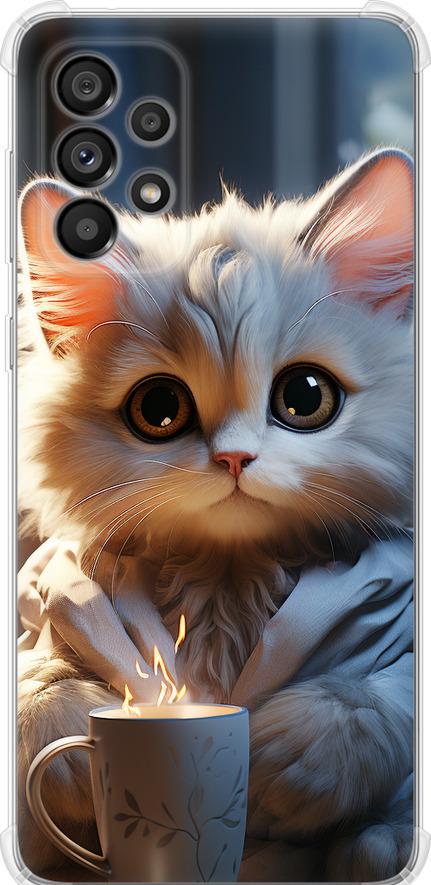 Чехол на Samsung Galaxy A73 A736B White cat (5646sp-2586-42517)