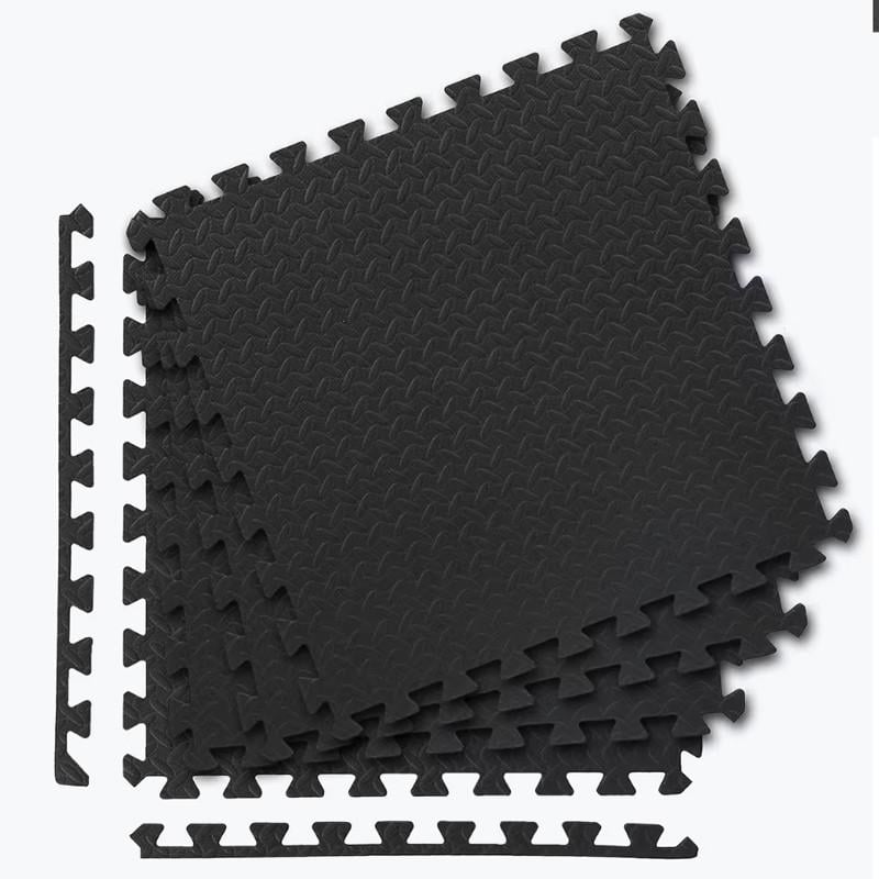 Мат-пазл татами ласточкин хвост Feel Fit покрытие для спортзала 30х30х1 см Черный Мат-пазл татами ласточкин хвост Feel Fit покрытие для спортзала 30х30х1 см Черный