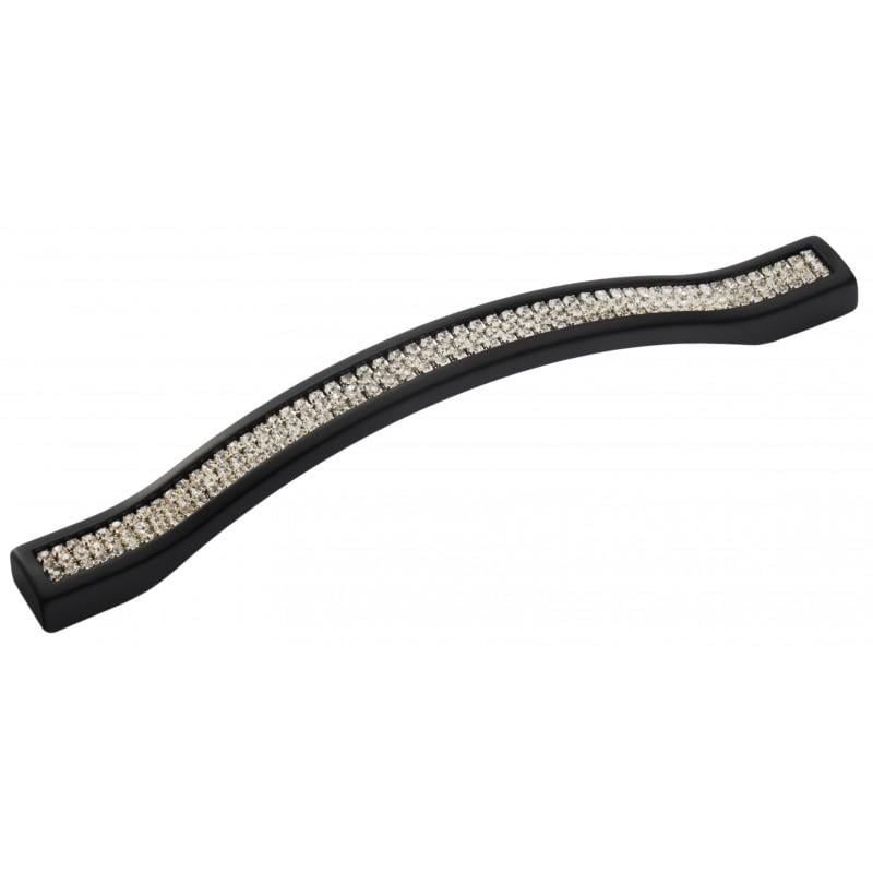 Ручка OZKM Odessa 5267-012 160 мм Матовый черный с камнями