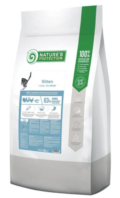 Корм сухий Nature's Protection Kitten All breeds 18 кг
