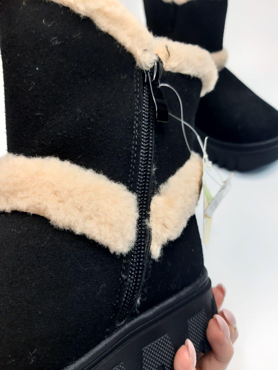 Ботинки детские зимние Bashili для девочки р. 35 22,5 см Черный (9515-2 black) - фото 4 Ботинки детские зимние Bashili для девочки р. 35 22,5 см Черный (9515-2 black) - фото 4