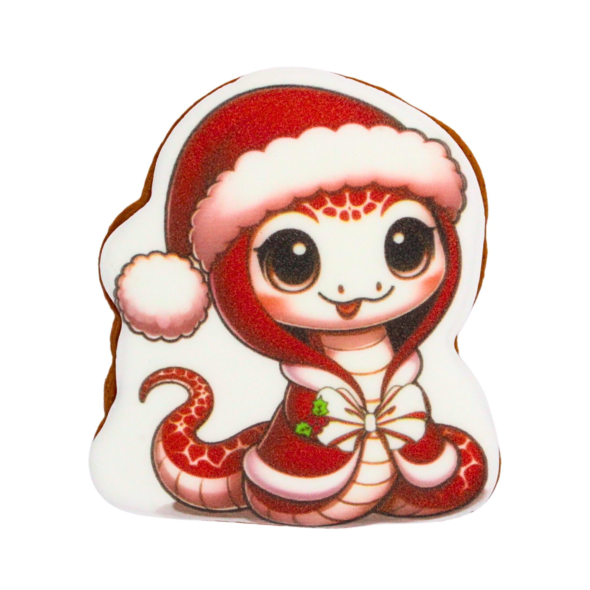 Пряник с принтом Крафт Печенье Новый год Новогодняя змея 45 г (nw045120)