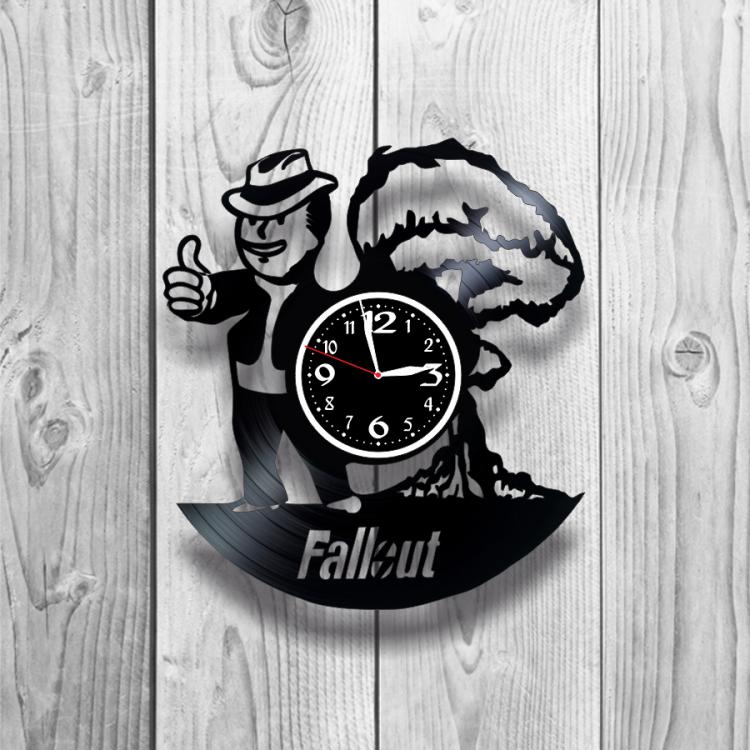 Часы настенные Fallout 0317 из виниловой пластинки