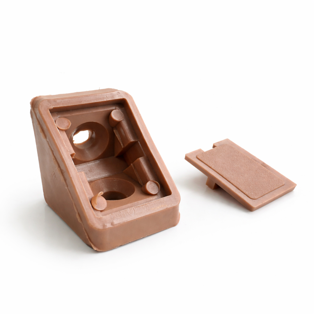 Кутник монтажний Sigma одинарний меблевий пластиковий 20x20x18 мм Бук (PD0644)