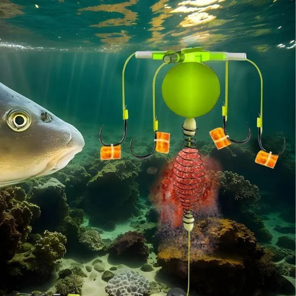 Набір годівниць з гачками з грузилом для вилову риби на глибині №3 3 шт. (Y02266-1) - фото 2 Набір годівниць з гачками з грузилом для вилову риби на глибині №3 3 шт. (Y02266-1) - фото 2