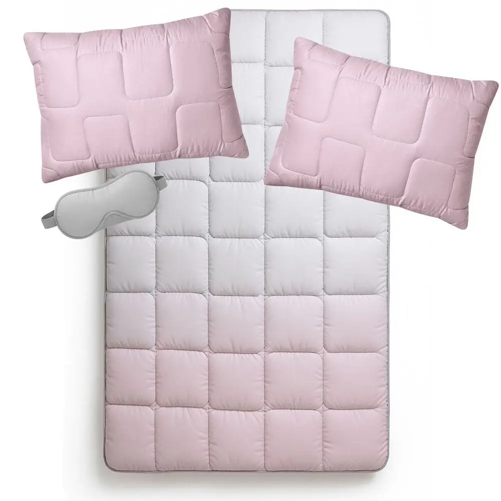 Набор IDEIA WomenTime одеяло 200х220 см и подушка 50х70 см антиаллергенный пух с маской для сна (8-6-5152117)