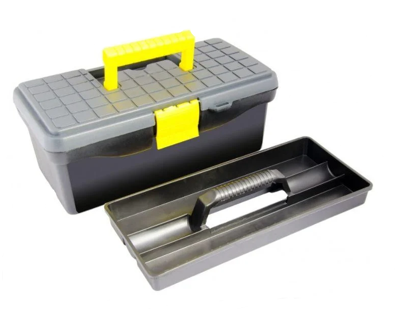 Ящик для инструмента MasterTool 16" з пластиковыми замками 395х223х165 мм (79-2216) Ящик для инструмента MasterTool 16" з пластиковыми замками 395х223х165 мм (79-2216)