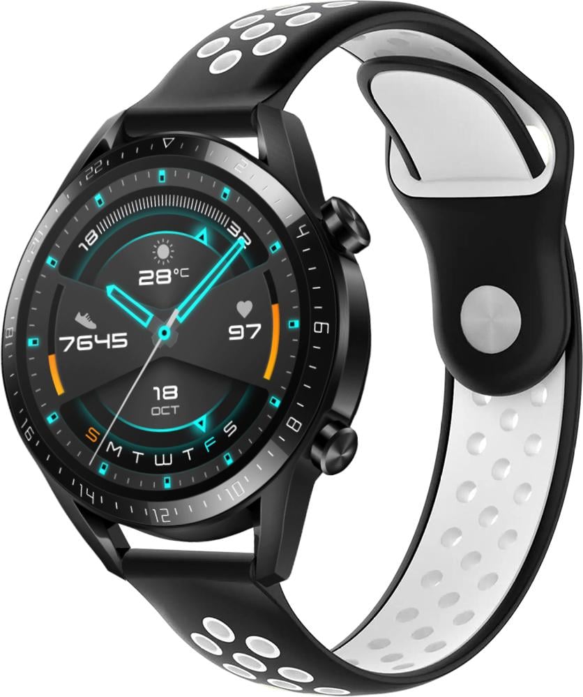 Ремешок Sport для Huawei Watch GT 22 мм Black/White (23043-1E)