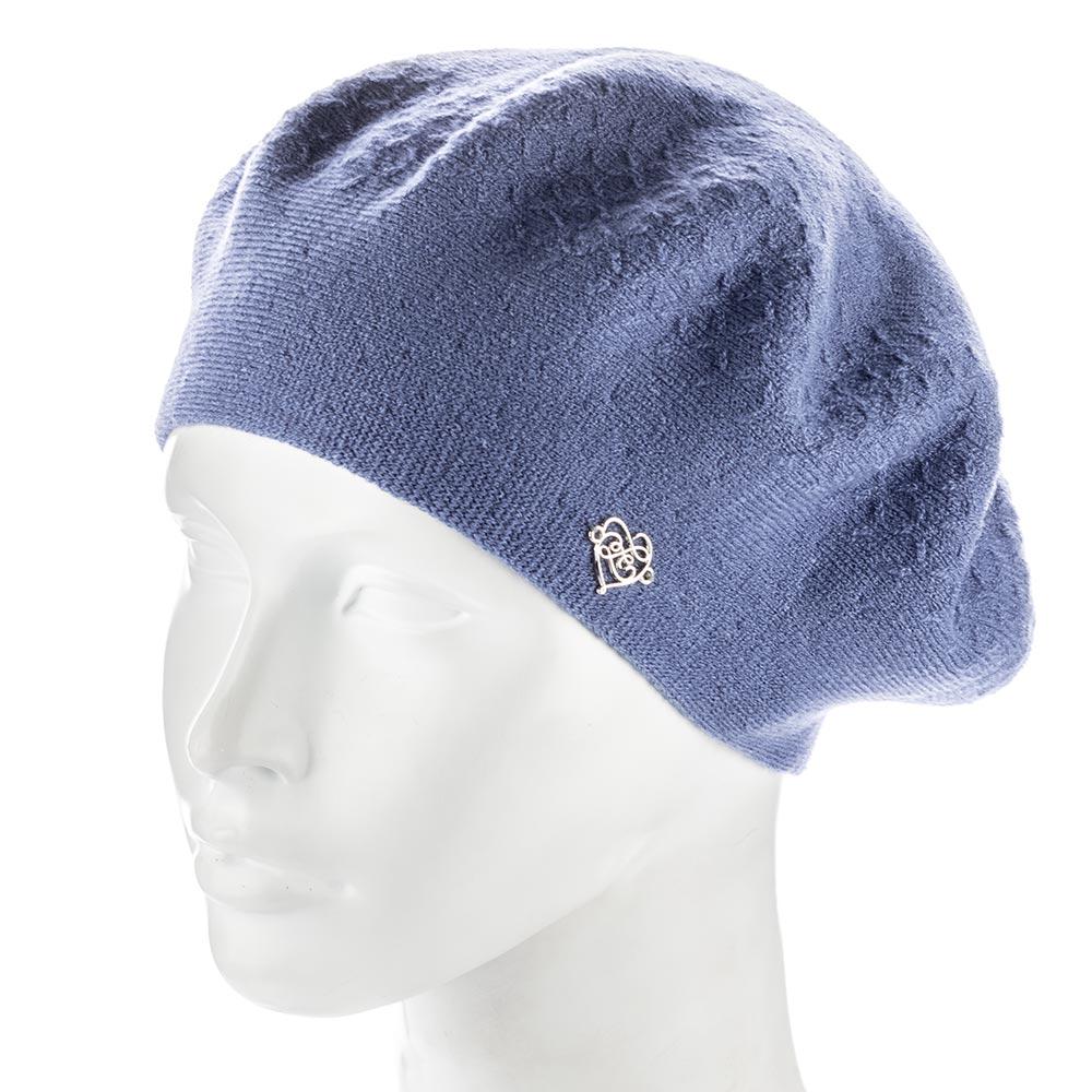 Берет женский Zolly ZH249 двойной шерстяной Графит (154081)