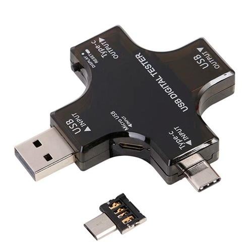 Тестер струму/напруги/ємності USB Atorch J-7C з Bluetooth Type-C MicroUS Black (709839) Тестер струму/напруги/ємності USB Atorch J-7C з Bluetooth Type-C MicroUS Black (709839)