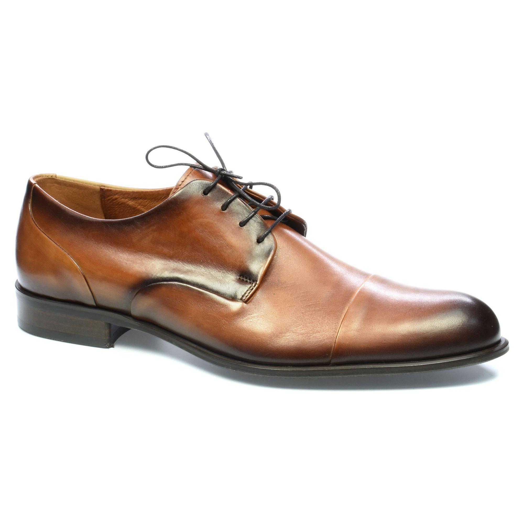 Туфли мужские осенние модельные Fabio Conti р. 45 Коричневый (4574-45)