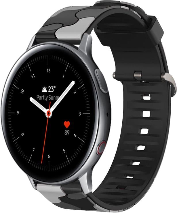 Ремінець Tactic Camouflage для Galaxy Watch Active 2 40/44 мм Black/Grey (32914-53)