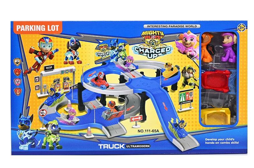 Игрушечный трек Герои база с треком/2 машинки/2 съемных героя/подвижные детали (111-65 А)