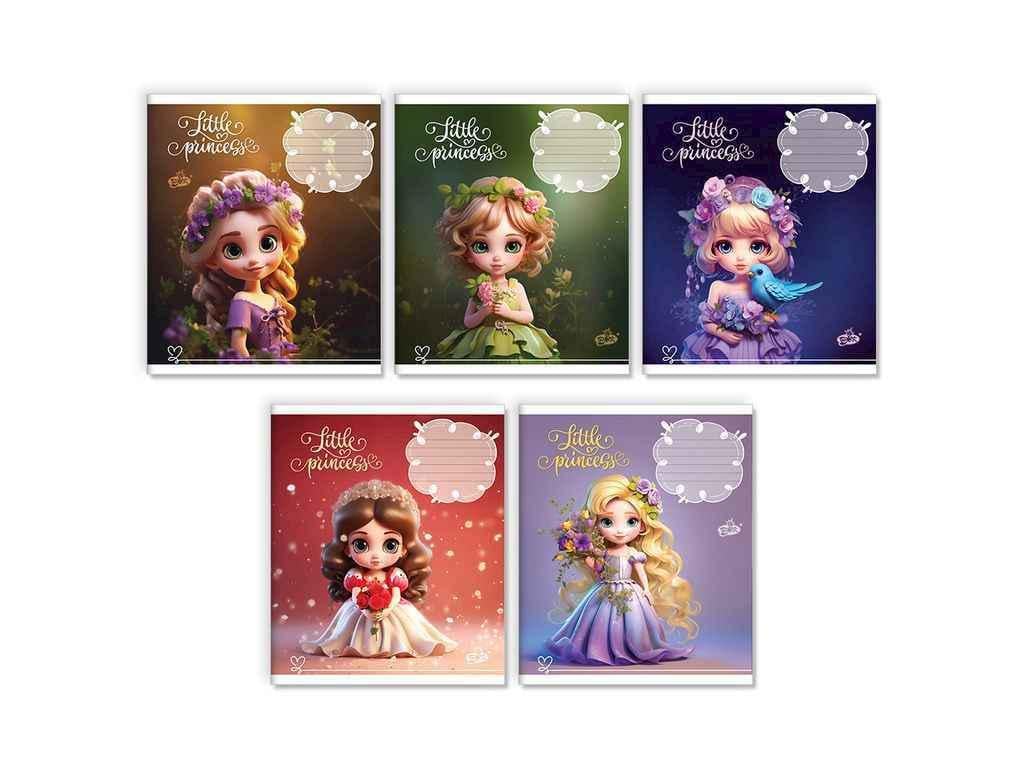 Тетрадь в клетку Бріск 12 л. 25 шт. ТВ-107 №2459 Маленькая принцесса (1065669)