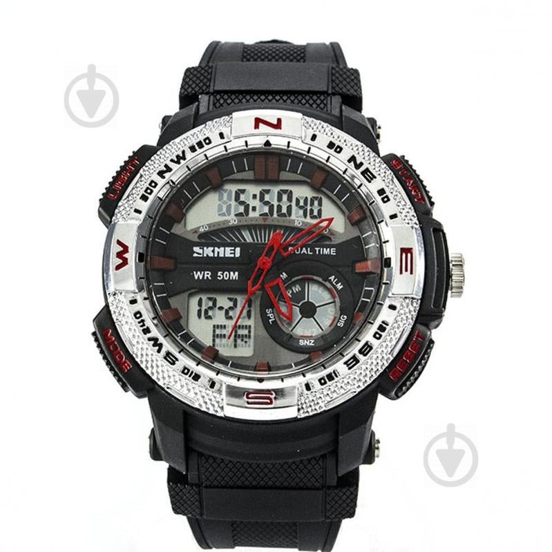 Часы Skmei 1109 Steel - Red BOX (1109BOXSTRD)