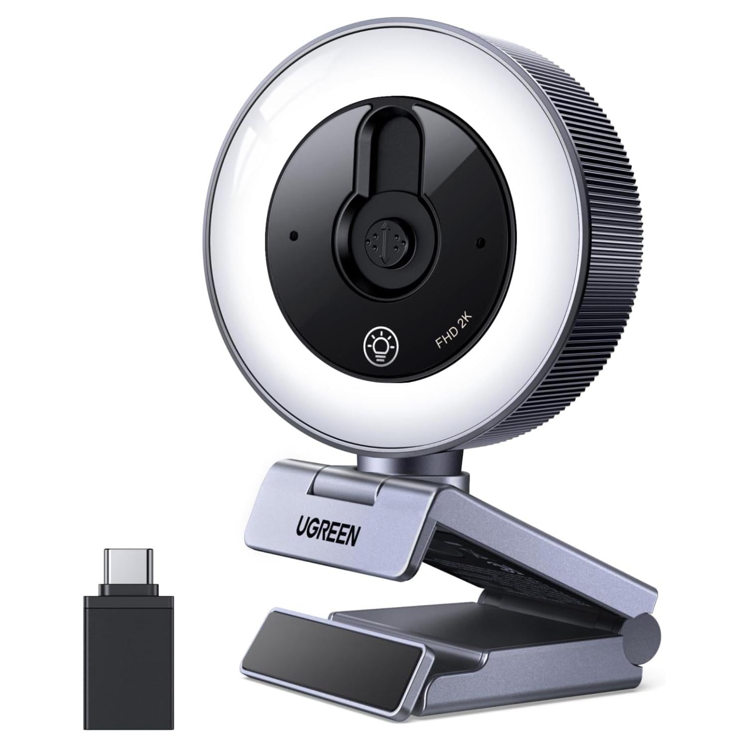 Веб-камера UGREEN CM910 USB-A/USB-C 4 рівні 2 м Чорний (65857)