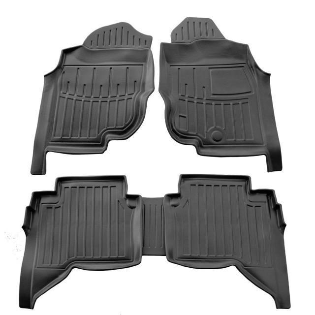 Коврики в салон с бортиками Stingray для Toyota Hilux VII Crew Cab 2004-2015 гг. (5022425)