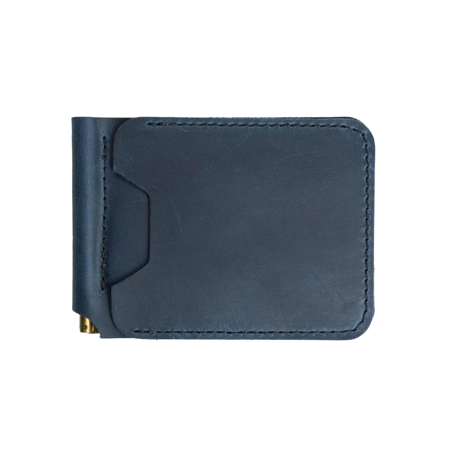 Зажим для денег Crazy Horse Классический кожаный MC-01 Шоколад