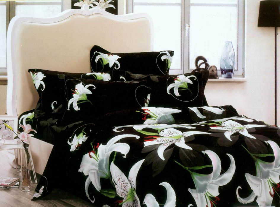 Комплект постельного белья Word of Dream H105 семейный сатин 2х150х215 Разноцветный (28553938)