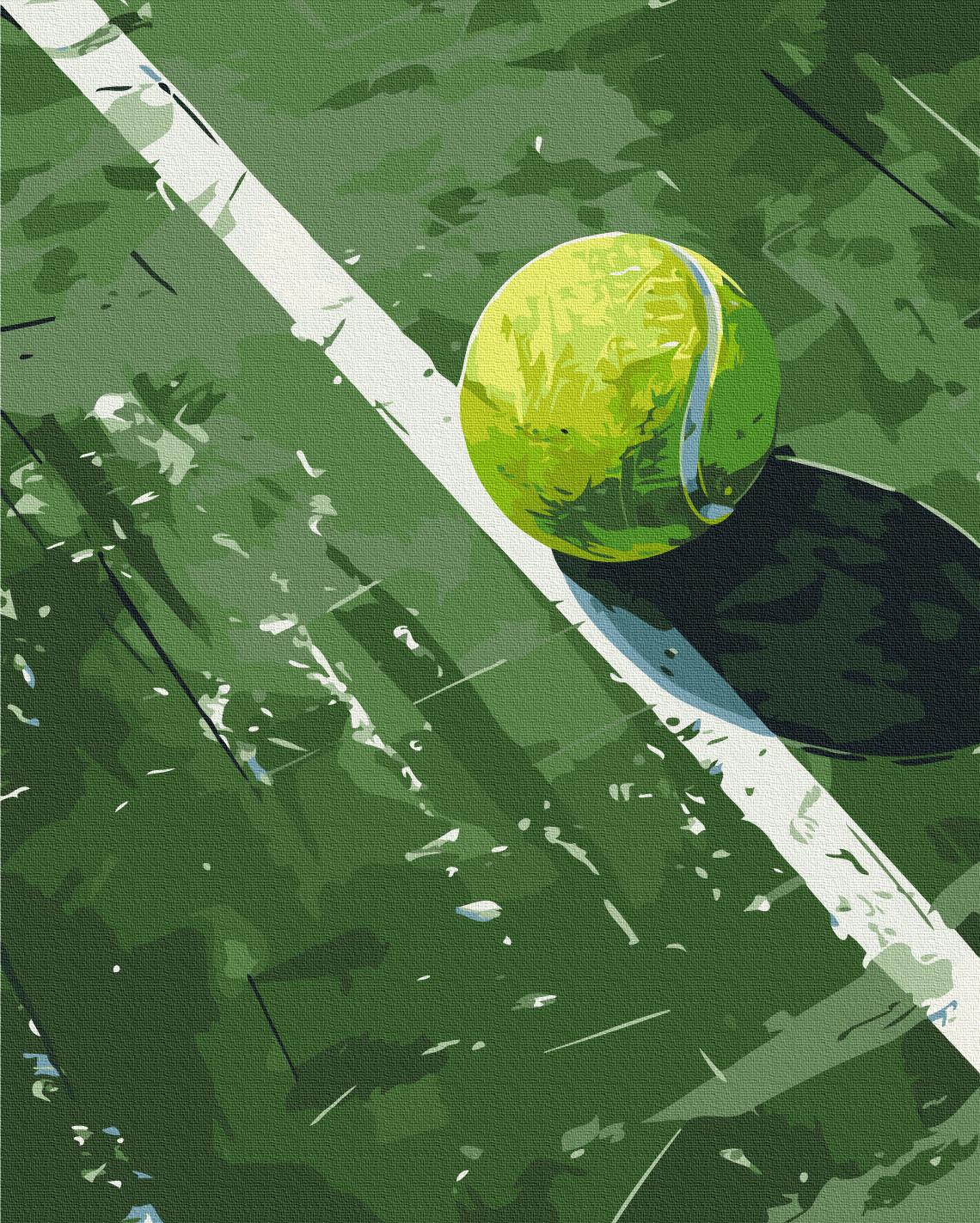 Картина по номерам Brushme Теннисный мяч 40x50 см (BS54098)