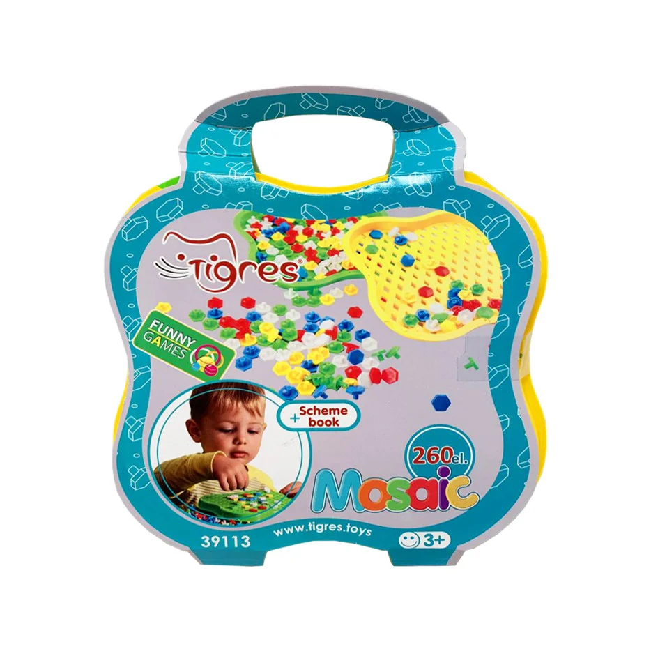 Дитяча мозаїка розвиваюча Tigres 39113 Жовто-зелений (RLT11730s13019)