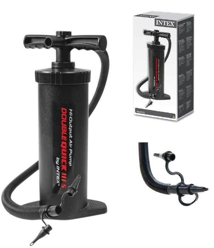 Насос ручной для надувания Intex 68605 с переходниками-насадками 2,8 л 37 см Black (10963032) - фото 2 Насос ручной для надувания Intex 68605 с переходниками-насадками 2,8 л 37 см Black (10963032) - фото 2