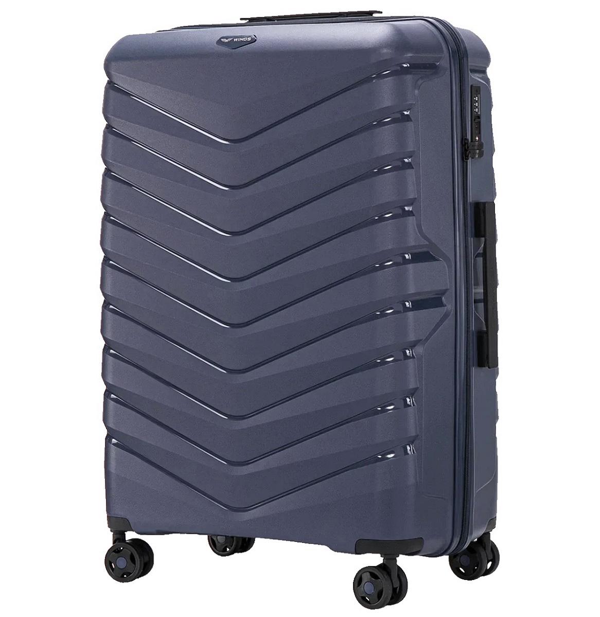 Валіза поліпропіленова Wings PHX01 велика Синій (Wp00558) - фото 1 Валіза поліпропіленова Wings PHX01 велика Синій (Wp00558) - фото 1