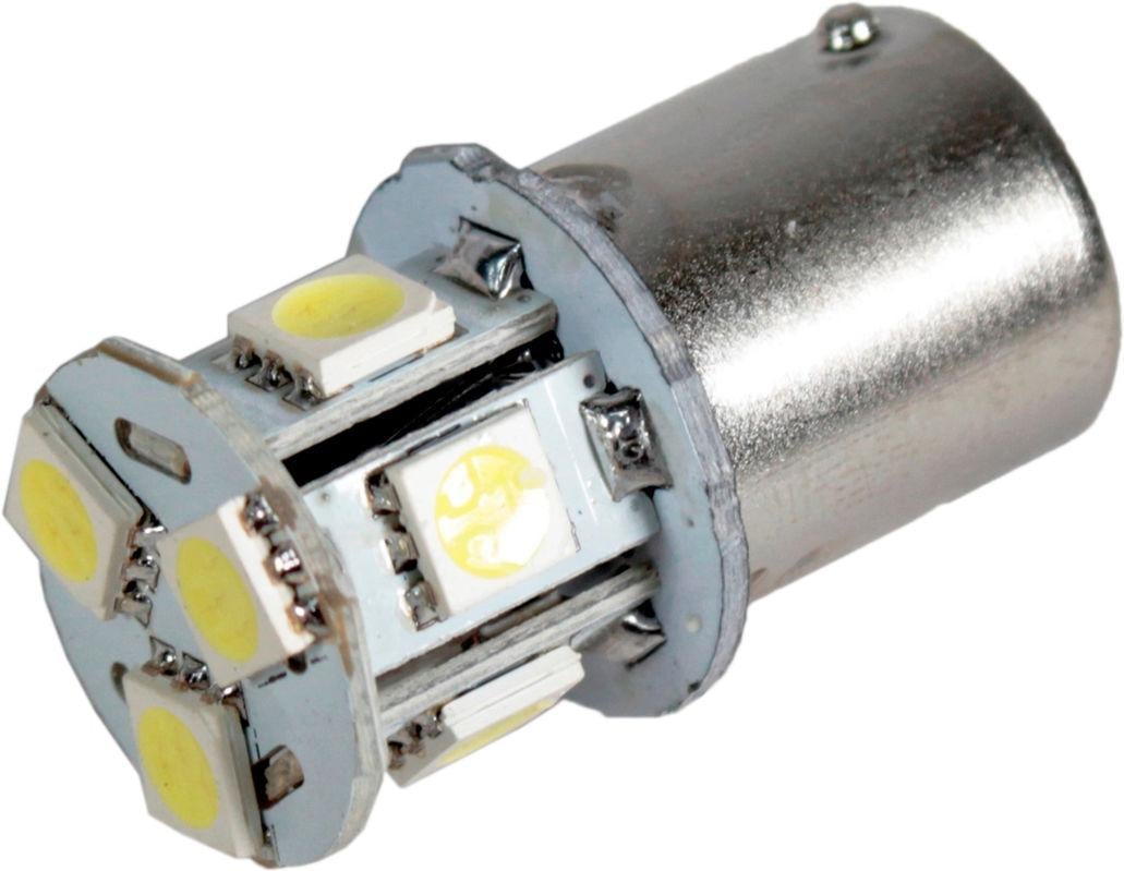 Лампочка 1-но конт. груша Білий LED SMD 24V 8-діодів S25 BA15s Zollex 16101 2 шт. 16101 S25/BA15S SMD5050x8 24V