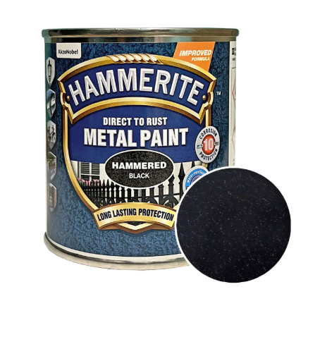 Краска молотковая Hammerite Metal Paint для металла 0,25 л Черный (5126346)