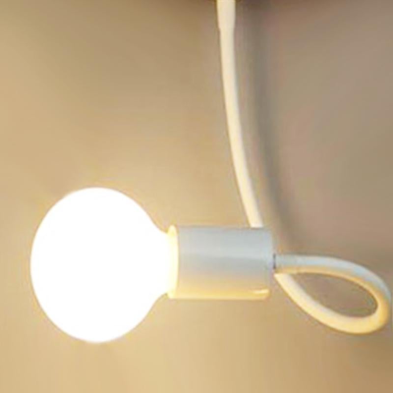 Бра в стиле лофт Anykind с гибкой трубкой без плафона Белый - фото 3 Бра в стиле лофт Anykind с гибкой трубкой без плафона Белый - фото 3