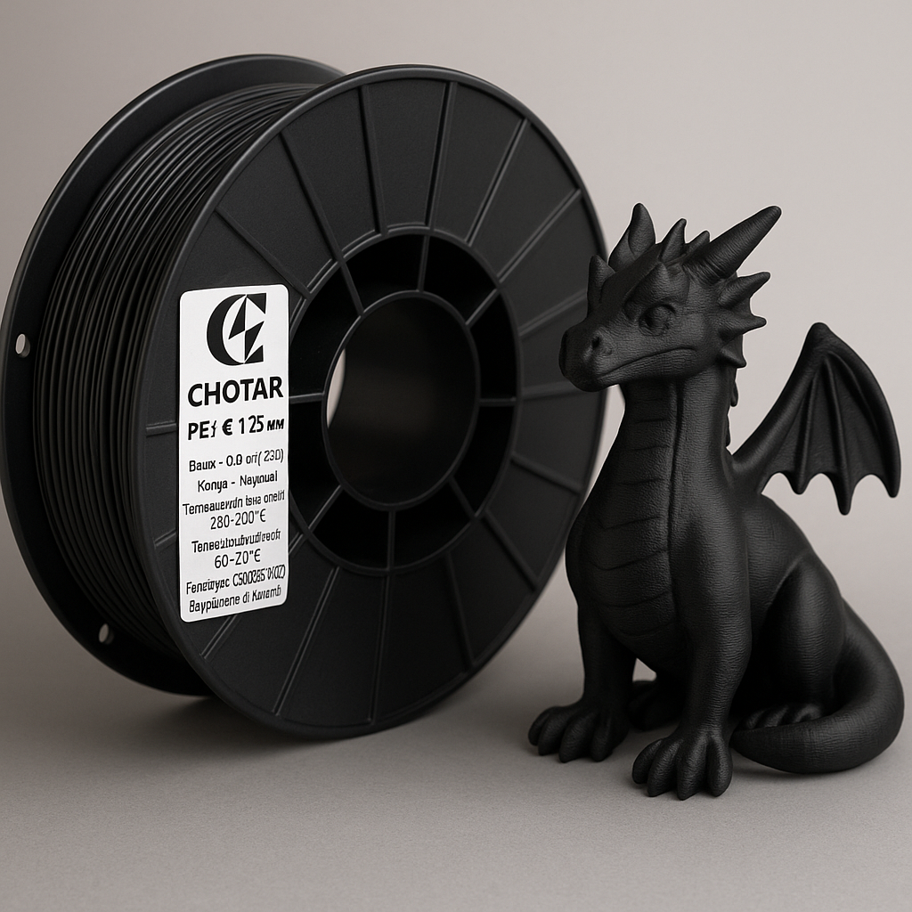 Филамент PET-G для 3D-принтера 850 г Черный (F0001) Филамент PET-G для 3D-принтера 850 г Черный (F0001)