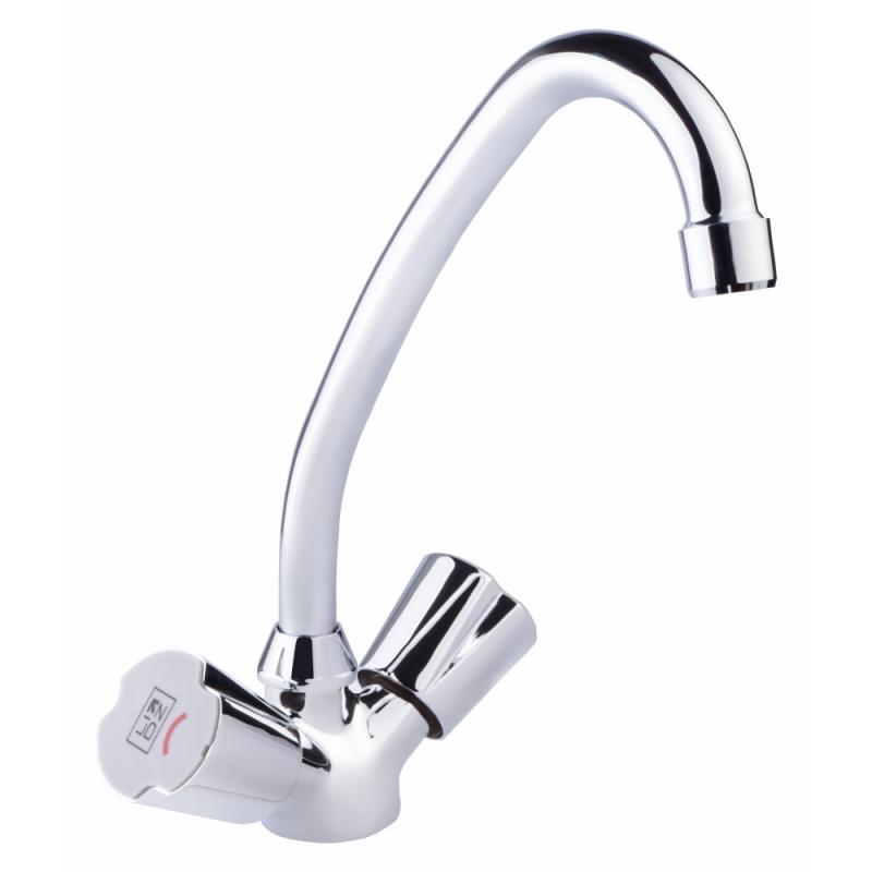 Смеситель для кухни двухвентильный Lidz CRM Mix 17 272-1 LIDZCRM172721 Хром (80899)