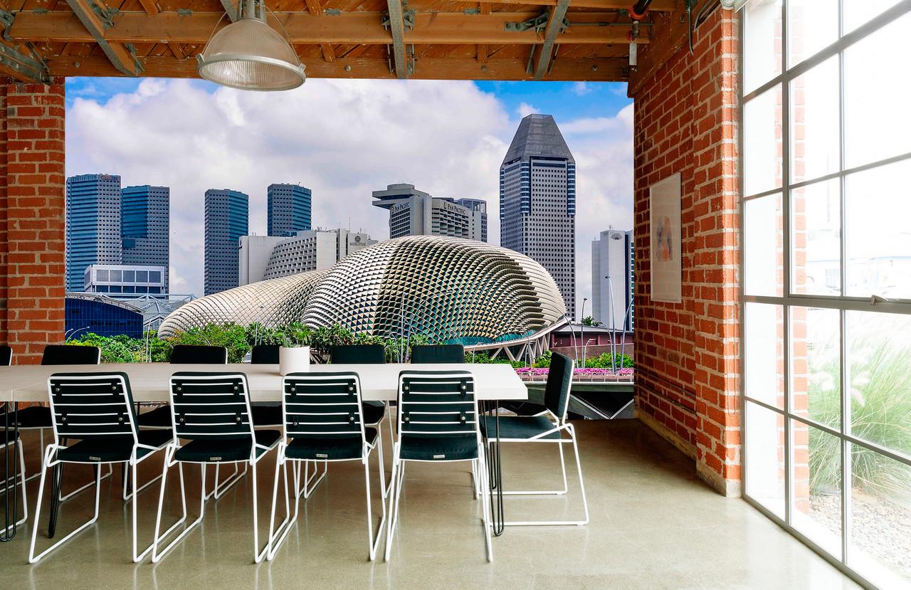 Фотообои флизелиновые для спальни/зала/кухни моющиеся Сингапур - фото 2