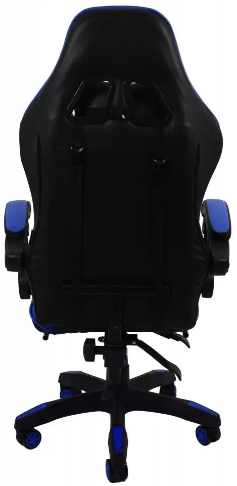 Крісло ігрове Bonro B-810 з підставкою для ніг Чорно-синій (42300047) - фото 8