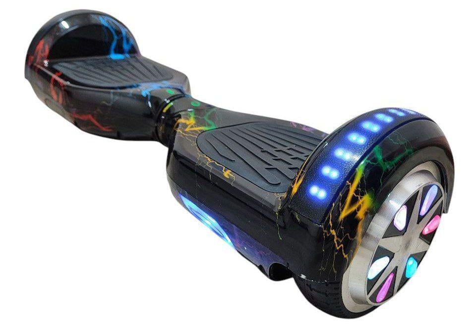 Гіроборд Smart Balance Wheel 6.5 з блискавкою Чорний (27282298)