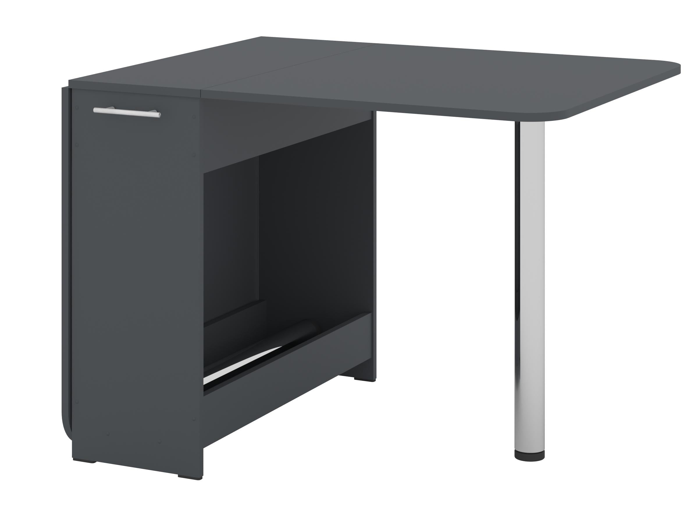 Стол-книжка-2 PEHOTIN 168х81х75 см Антрацит (PN-102514)