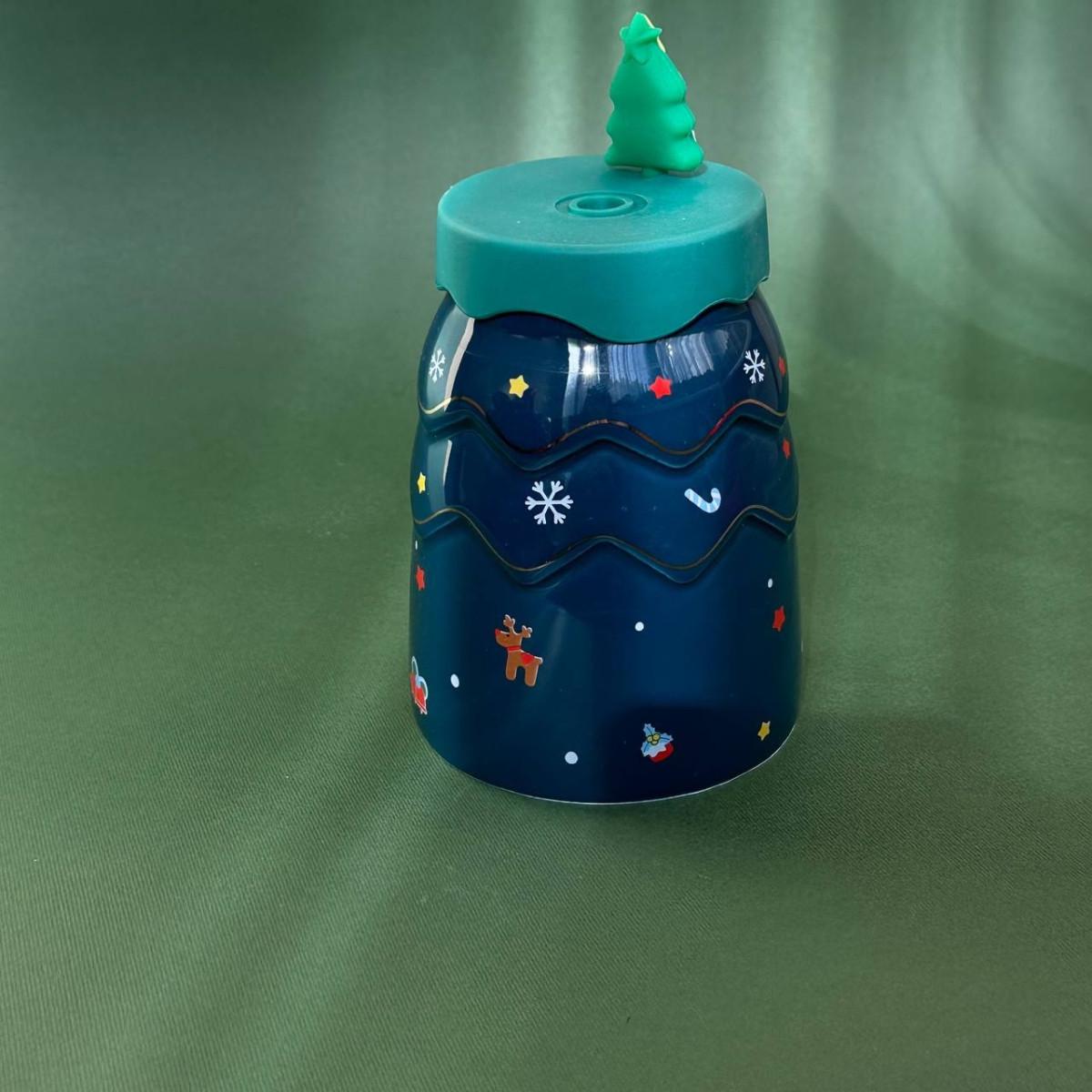 Стакан новогодний Merry Christmas 13334 400 мл Зеленый (4625618) - фото 4