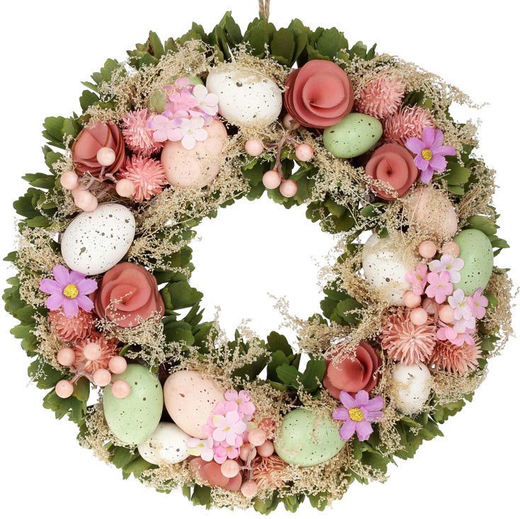 Венок пасхальный Розовый 36 см Венок пасхальный Розовый 36 см