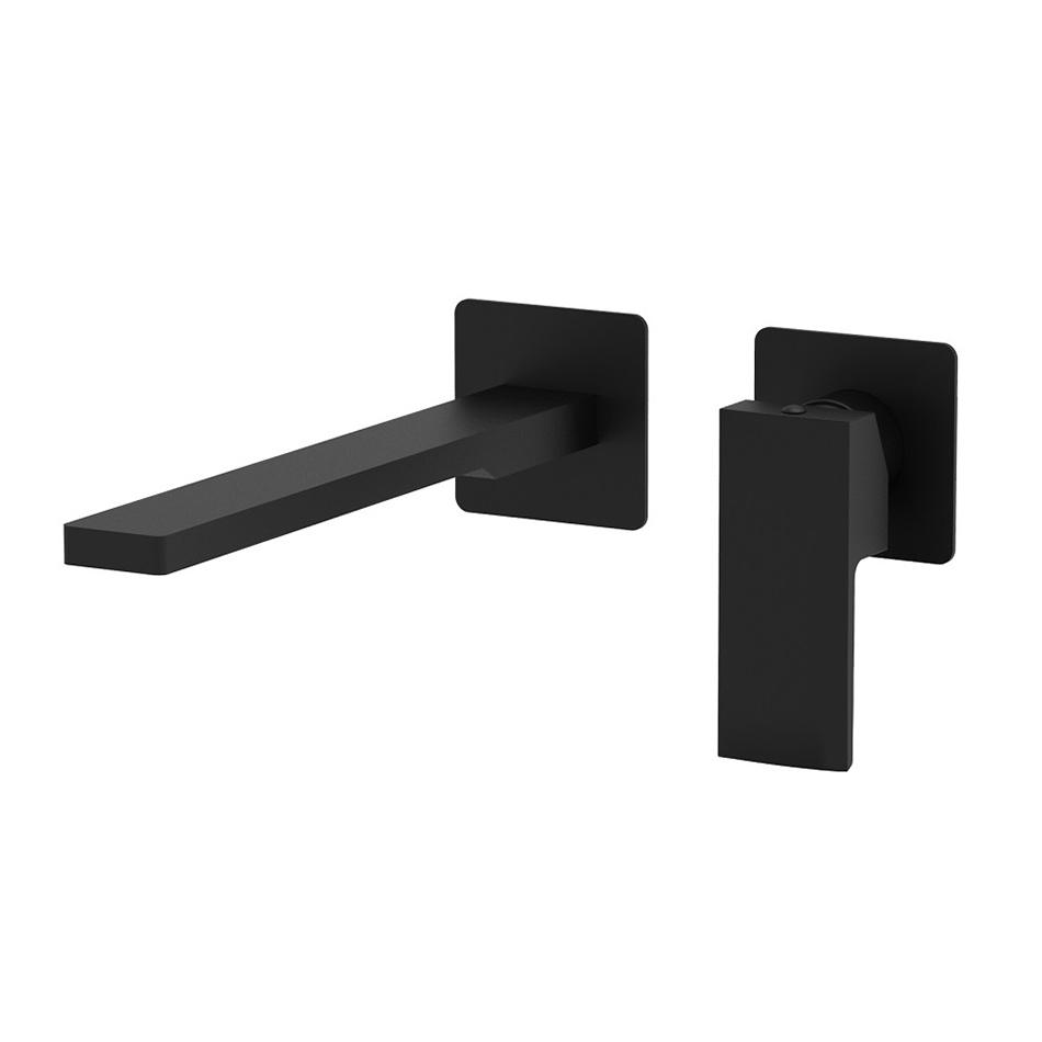 Смеситель настенный для умывальника Paffoni Elle 200 мм Черный (EL105NO70)