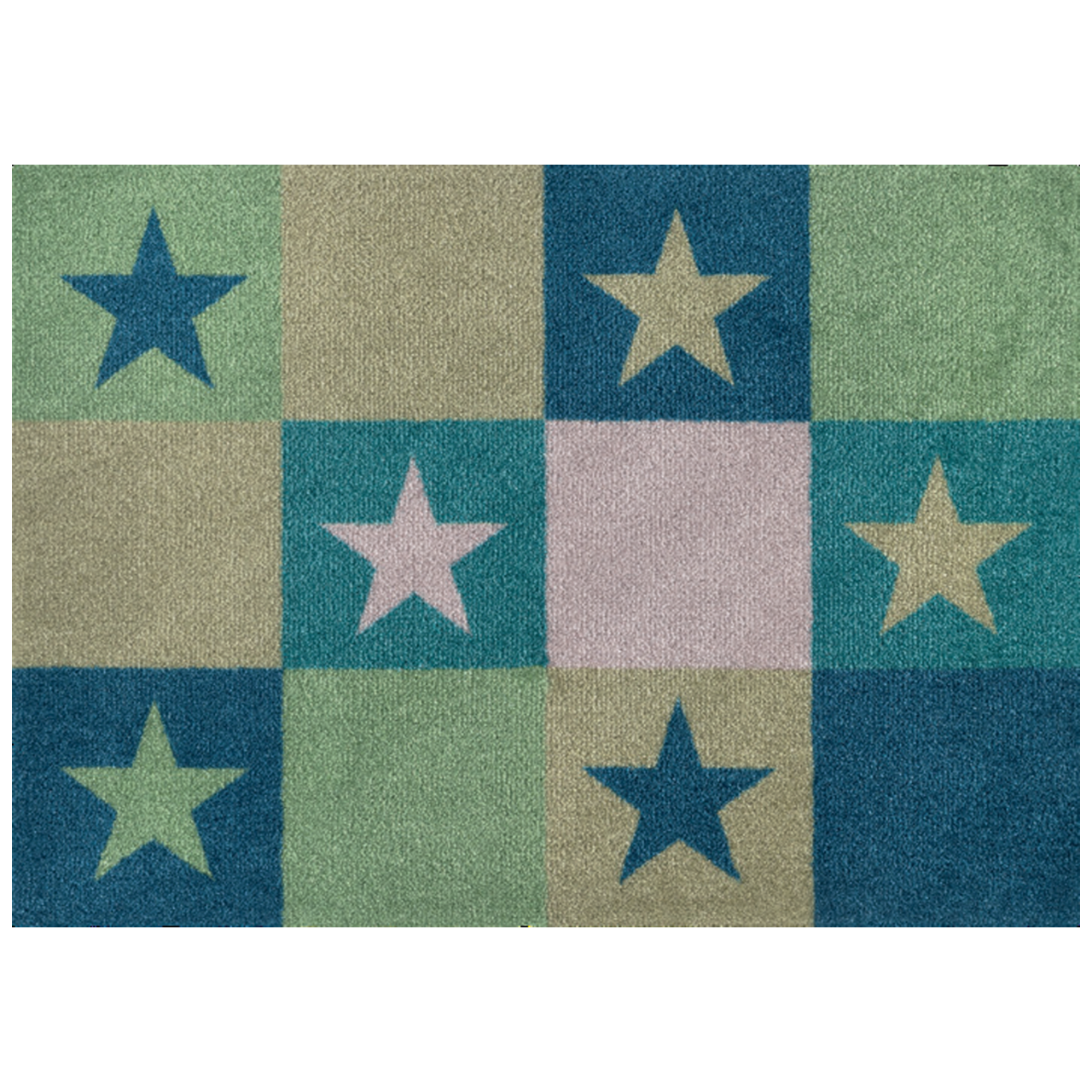 Коврик придверный Kleen-Tex Stars 7х50х70 см Green (057683)