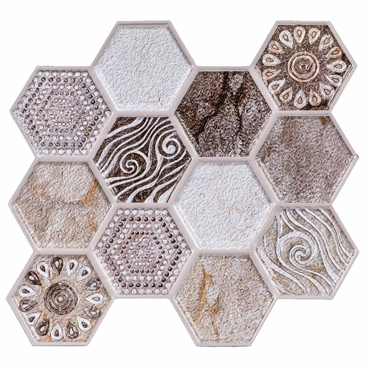 Плитка декоративная самоклеящаяся ПВХ винтажная СПП-507 280х300х5 мм (SW-00001136)