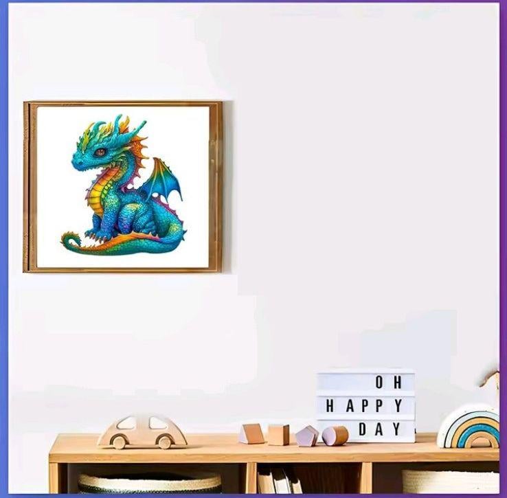 Пазлы деревянные дракончик А3 (677) - фото 3