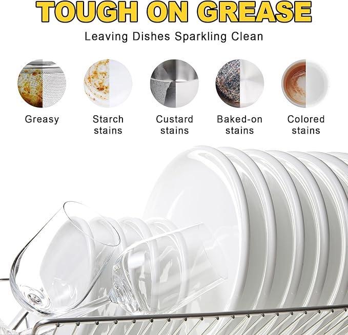 Листи для миття посуду Binbata 160 завантажень з ароматом цитрусових та лимона - фото 2