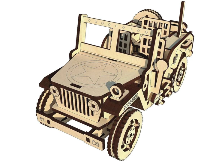 Конструктор деревянный PAZLY Willys Legend пазлы 125 дет. (100-98-OPZ-002)