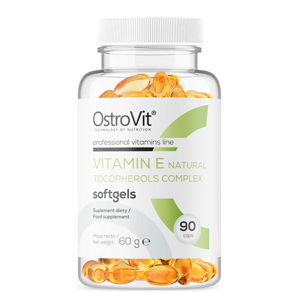 Витамины OstroVit Vitamin E Natural Tocopherols Complex 90 капсул