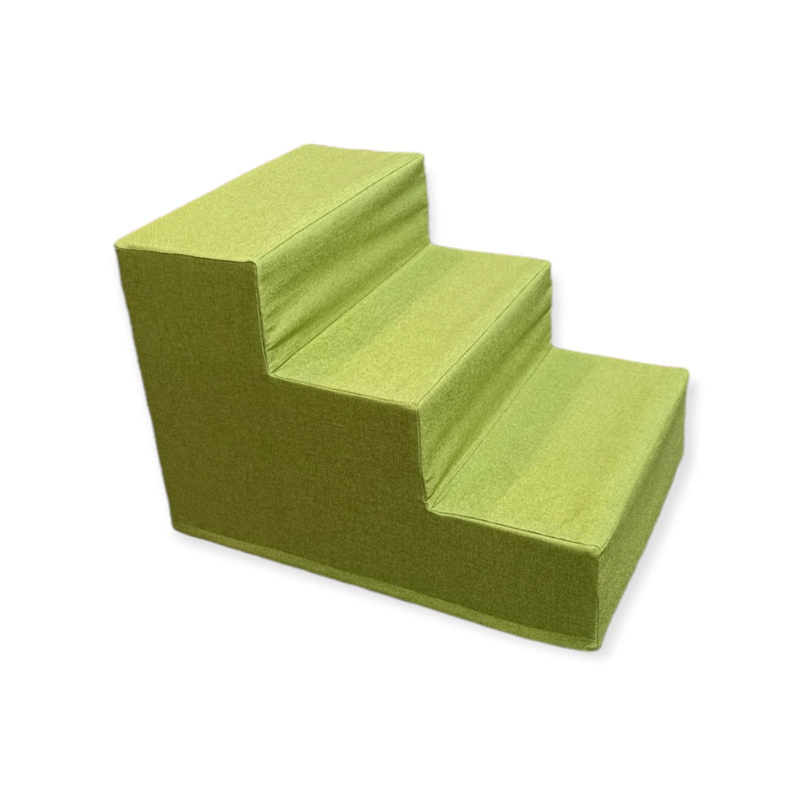 Лесенка для собак 36х35х50 см ткань Рогожка Салатовый - фото 1