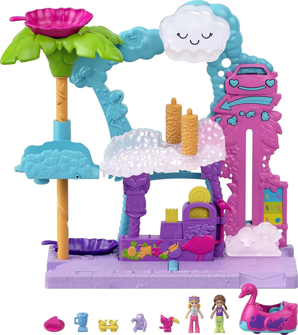 Игровой набор Polly Pocket Автомойка Фламинго HHJ05