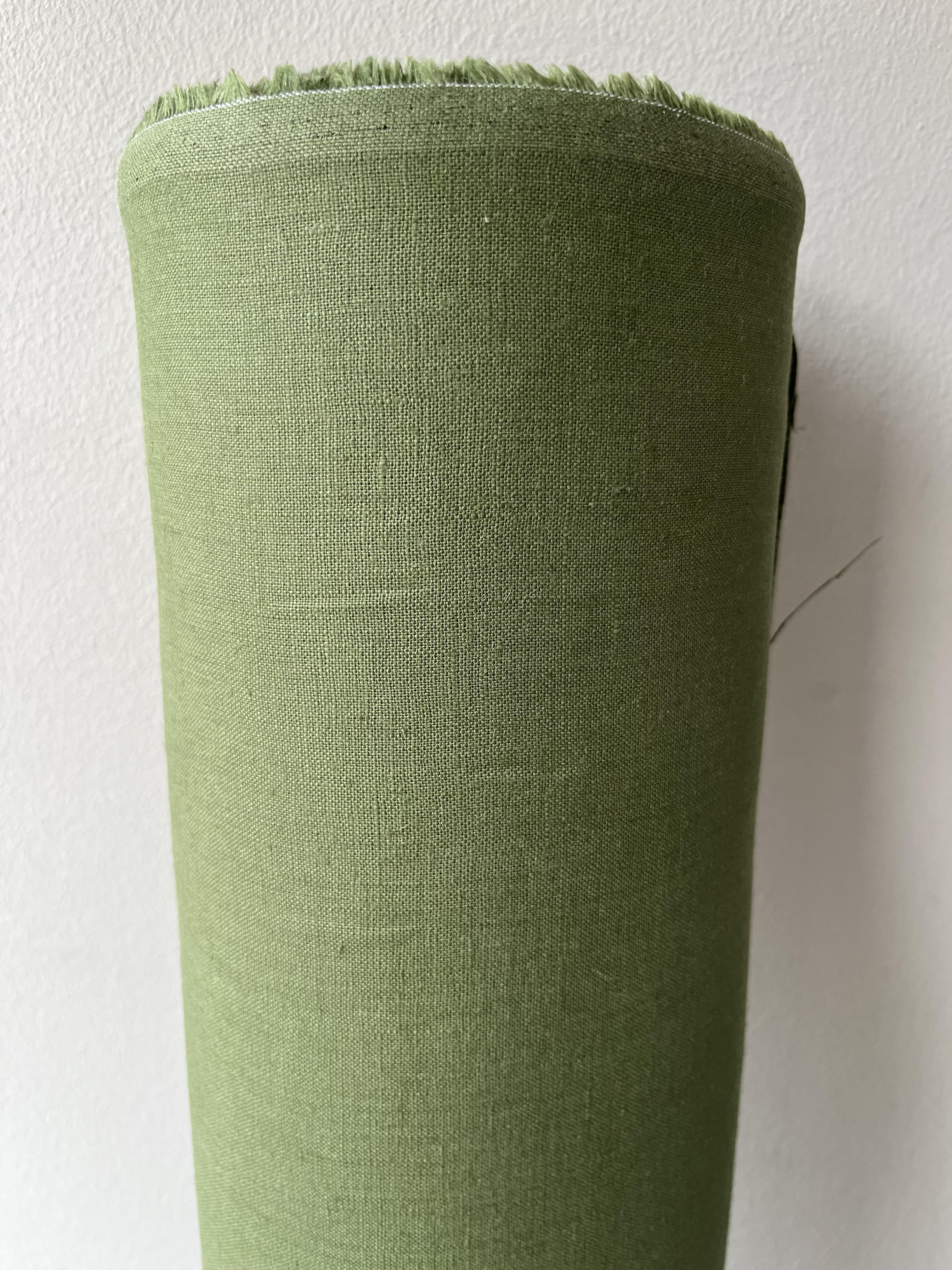 Ткань льняная костюмная Linen Plus 148 см 372 Оливковый - фото 4 Ткань льняная костюмная Linen Plus 148 см 372 Оливковый - фото 4