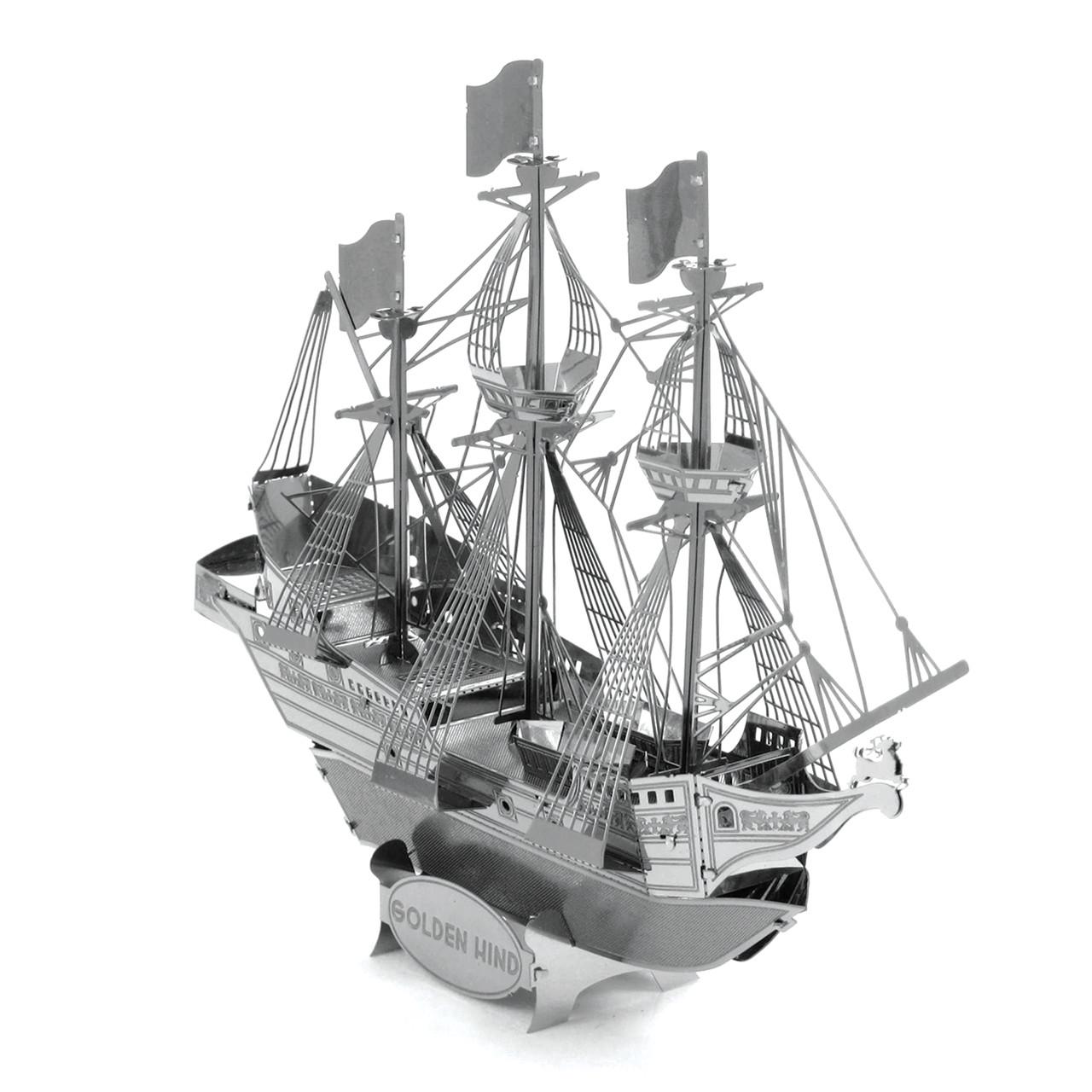 Конструктор металевий Metal Earth Golden Hind MMS049 3D - фото 3